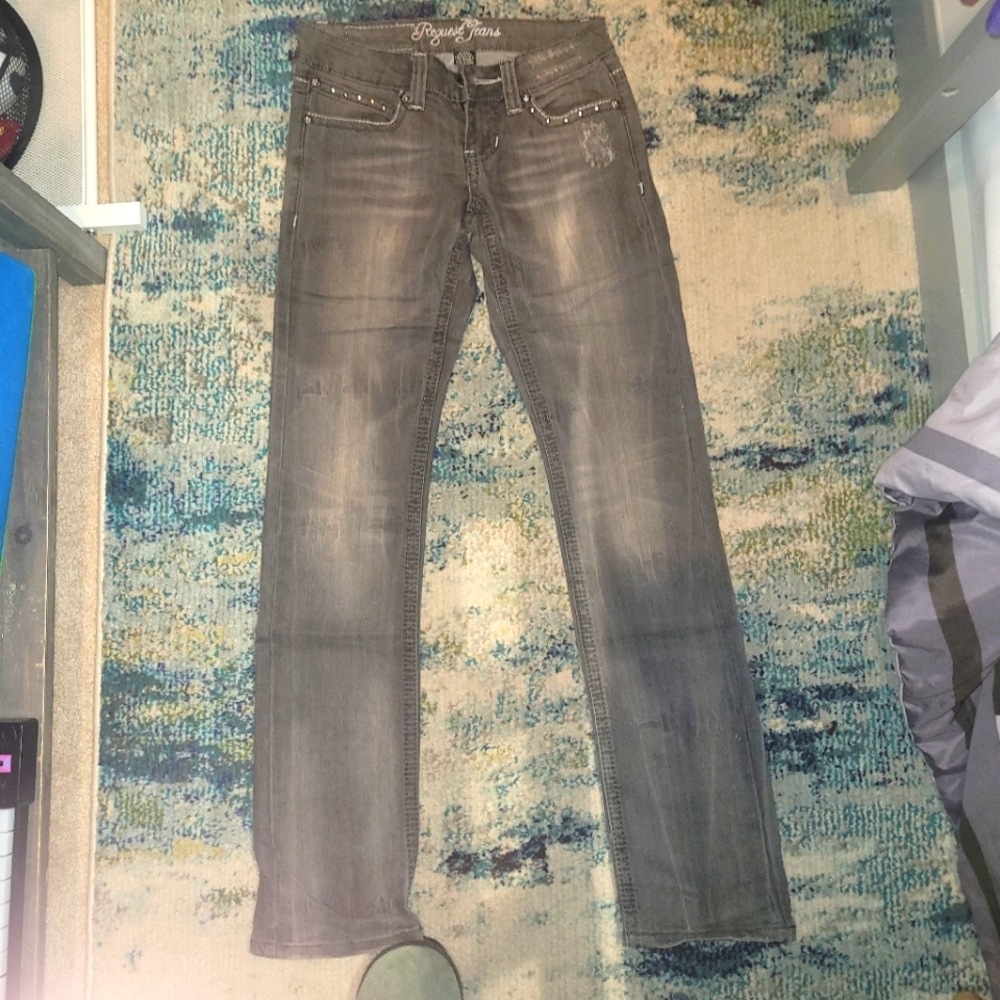 Request Jeans Gray Denim Pants